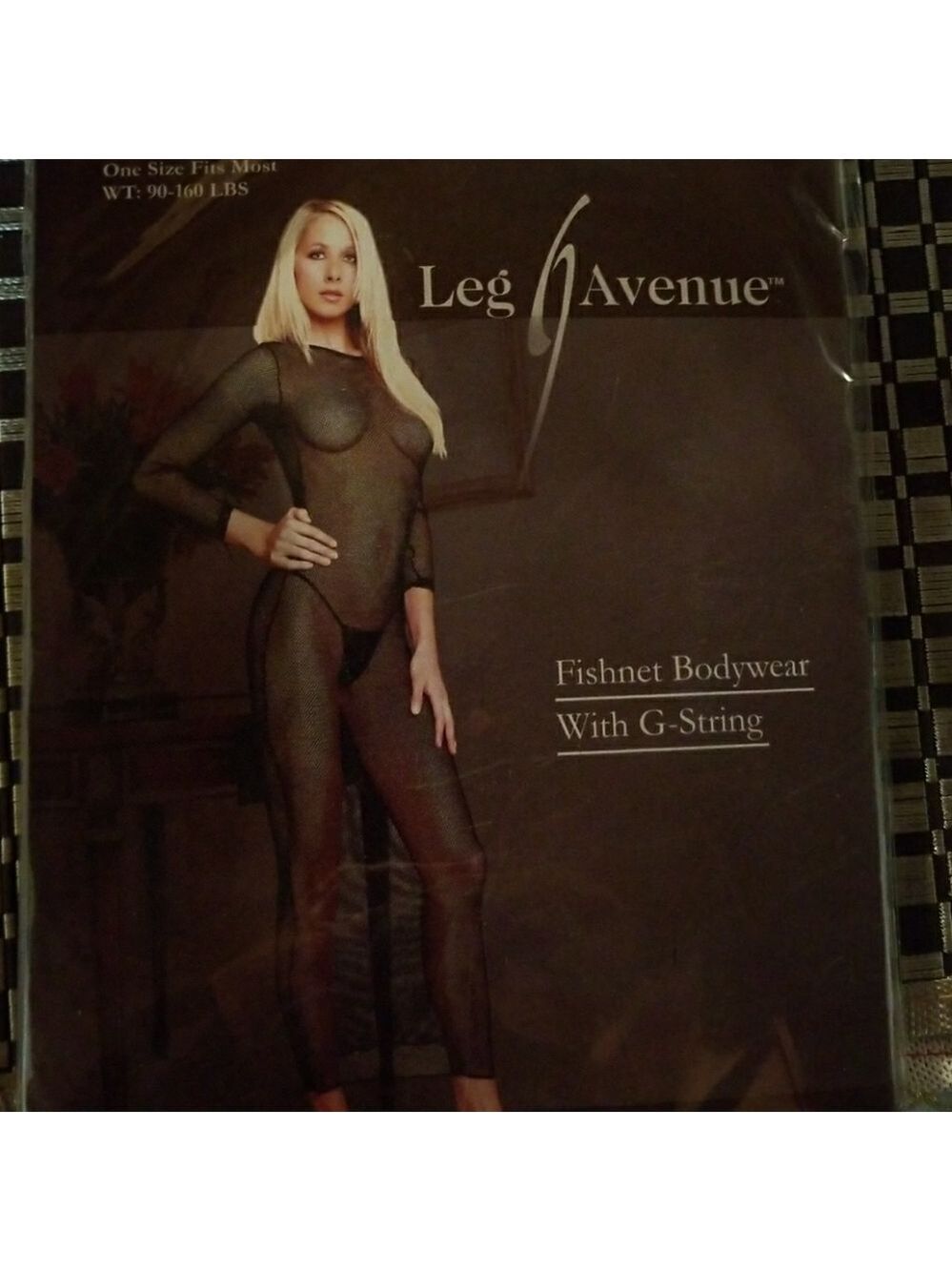 Leg Avenue Red Fishnet Bodywear W/G-String Style